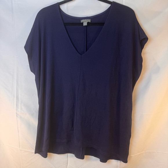 Market & Spruce Tops - Market & Spruce Blue Relaxed Dolman Sleeve Blouse Size XL